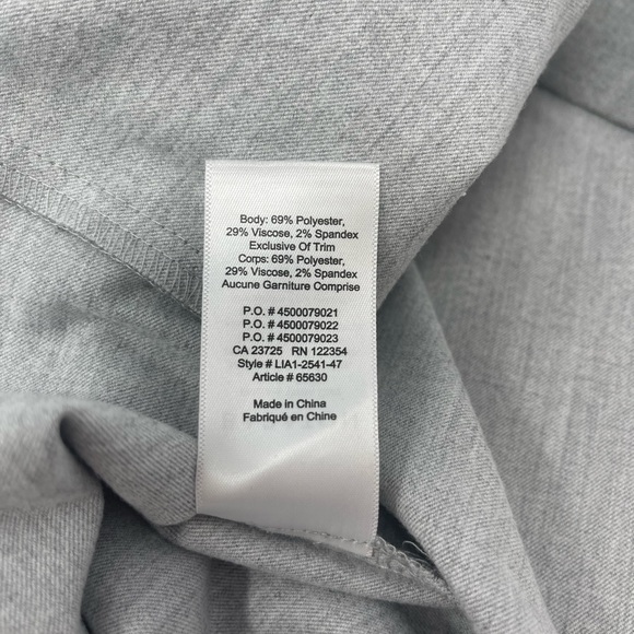 ARITZIA BABATON: Malik Gray, Off-Shoulder Top, Tie Sleeves; Size Small - Picture 7 of 7